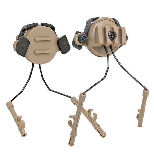 MICH FAST ACH Capacete Adaptador Suporte para fone de ouvido Protetores de orelha para caça Suporte para fone de ouvido