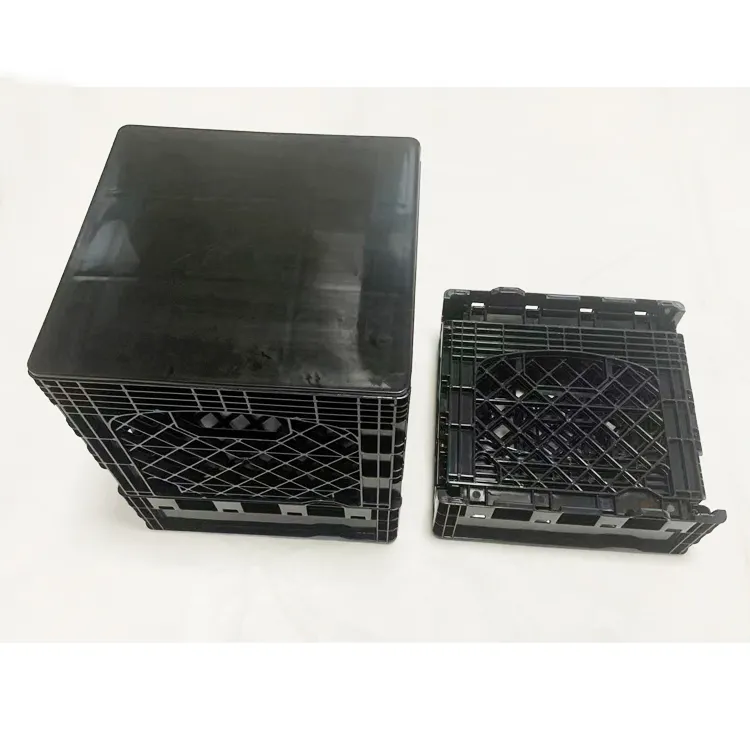 Tampa de plástico para caixa quadrada de leite dobrável de 16 quartos