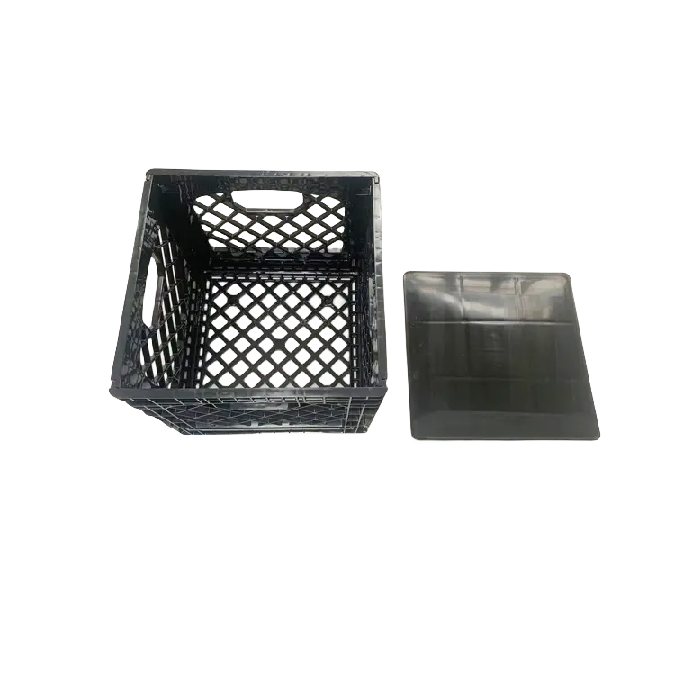 Caixa quadrada de leite dobrável de 16 quartos com tampa