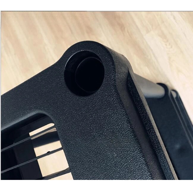 Prateleira de plástico de 36 x 24 polegadas, prateleiras de plástico para serviço pesado de 5 camadas, unidade de estantes de plástico