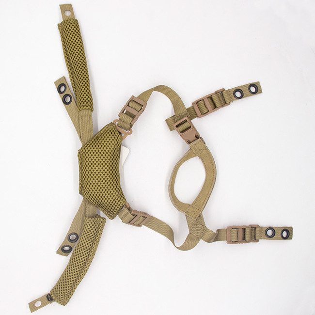 Alça de queixo com sistema de suspensão de mostrador para capacete tático para capacete Fast MICH Wendy BK Tan OD