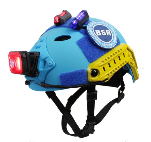 Capacete para esportes ao ar livre rápido azul PJ busca resgate CS capacete de equitação escalada