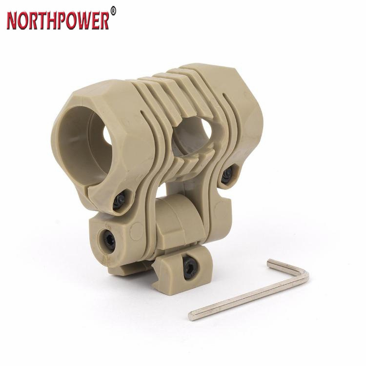 25,4 mm 180 graus, ajuste de ângulo, lanterna, suporte para capacete, clipe para montagem em trilho, grampo Picatinny, trilho de 21 mm