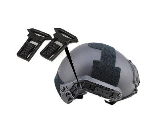 Clipes giratórios para óculos de capacete tático