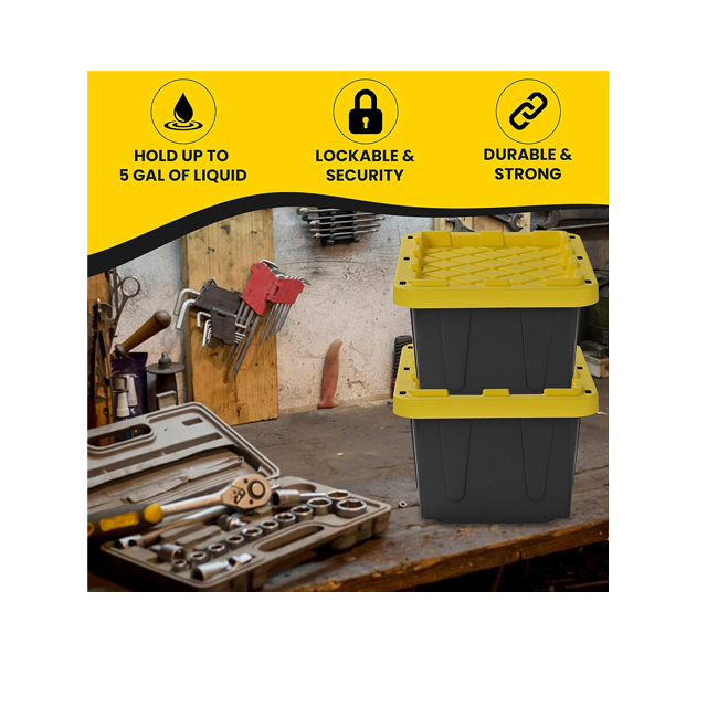 Caixa de armazenamento de 5 galões Caixa de armazenamento resistente