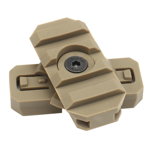 Adaptador de montagem de trilho lateral de capacete 360 ​​graus rotação tático Airsoft rápido 19 mm