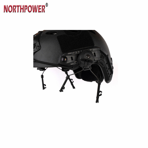 Suporte para fone de ouvido com suspensão em trilho para capacete MICH FAST ACH