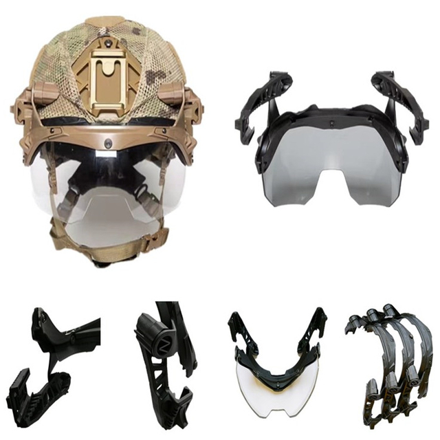 Óculos Rail Visor Flip Up Lente para Capacete Wendy