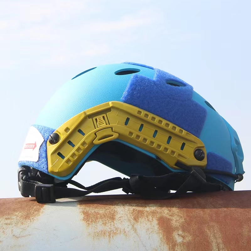 Capacete para esportes ao ar livre rápido azul PJ busca resgate CS capacete de equitação escalada