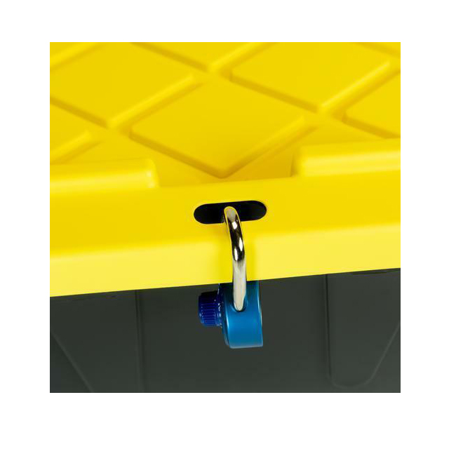 17 gal.Sacola resistente e resistente para armazenamento de recipientes de plástico com fechadura