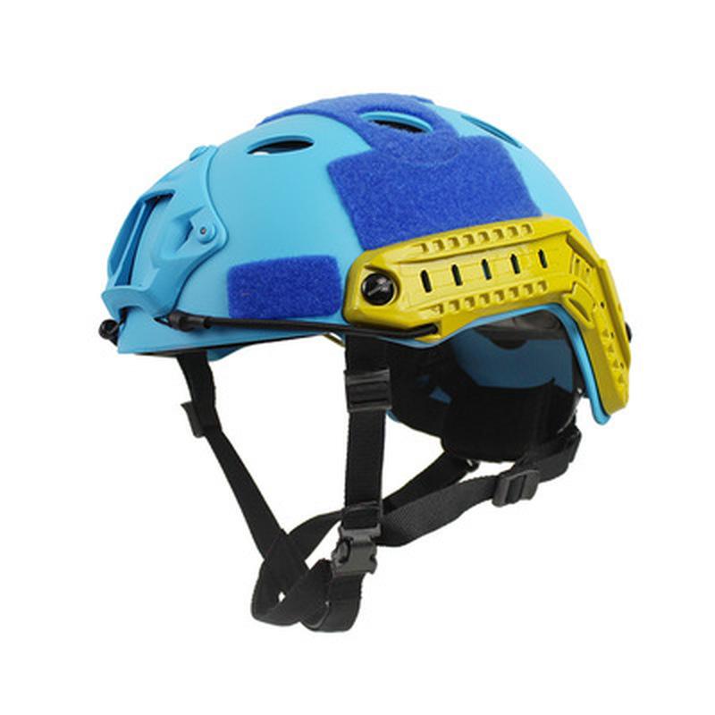 Capacete para esportes ao ar livre rápido azul PJ busca resgate CS capacete de equitação escalada