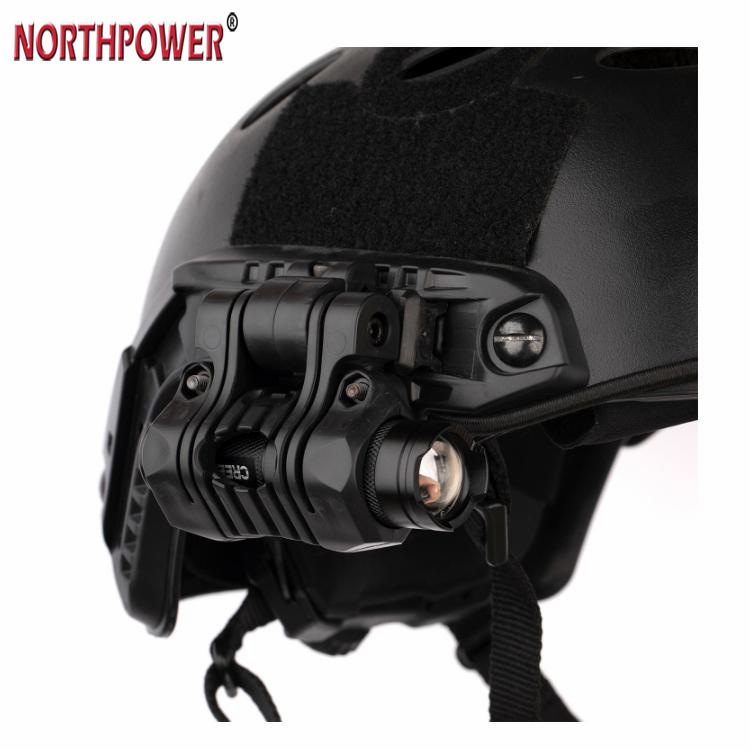 25,4 mm 180 graus, ajuste de ângulo, lanterna, suporte para capacete, clipe para montagem em trilho, grampo Picatinny, trilho de 21 mm