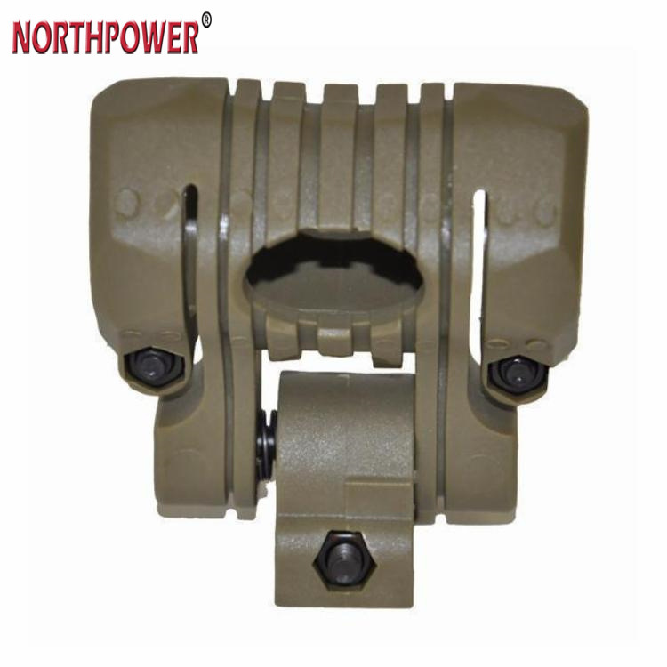 25,4 mm 180 graus, ajuste de ângulo, lanterna, suporte para capacete, clipe para montagem em trilho, grampo Picatinny, trilho de 21 mm