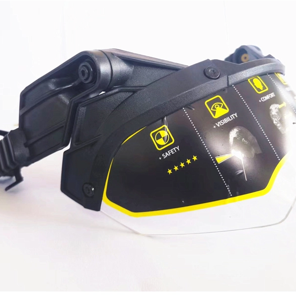 Óculos de proteção táticos ajustáveis ​​para capacete de paintball FAST à prova de vento e antiembaçante