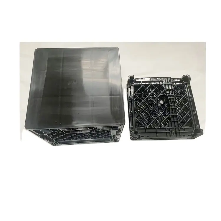 Tampa de plástico para caixa quadrada de leite dobrável de 16 quartos