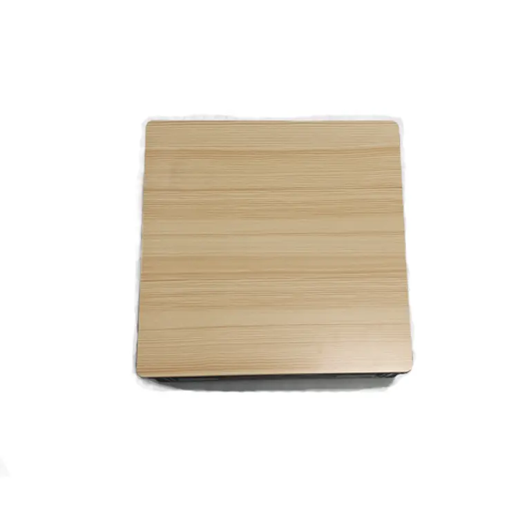 O quadrado desdobra a caixa do leite da caixa do armazenamento de 16 quartos com tampa de madeira