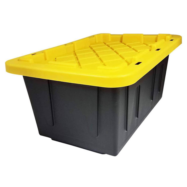 17 gal.Sacola resistente e resistente para armazenamento de recipientes de plástico com fechadura