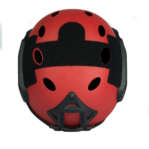 Capacete tático de resgate RED FAST PJ COM SISTEMA DE AJUSTE INTERNO OPS