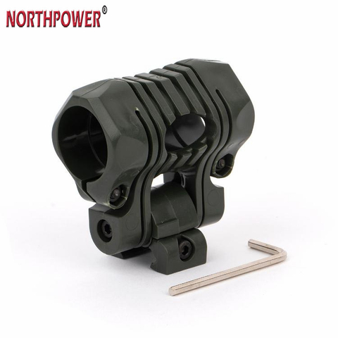 25,4 mm 180 graus, ajuste de ângulo, lanterna, suporte para capacete, clipe para montagem em trilho, grampo Picatinny, trilho de 21 mm