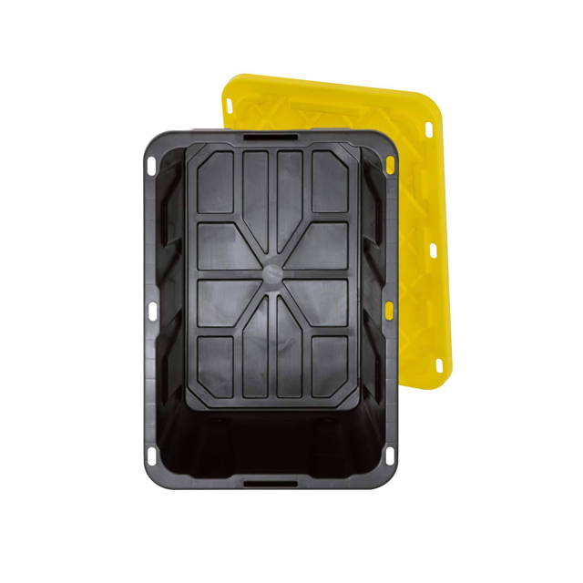 Caixa de armazenamento resistente de 27 galões para armazenamento BIN