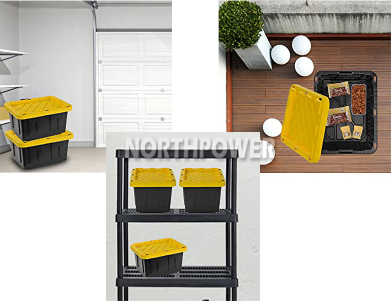 Caixa de armazenamento de 23 galões Caixa de armazenamento resistente