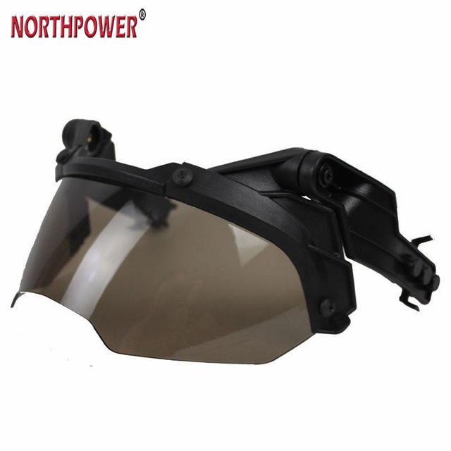 Capacete ajustável óculos de proteção airsoft paintball capacete rápido à prova de vento anti nevoeiro cs wargame proteção viseira