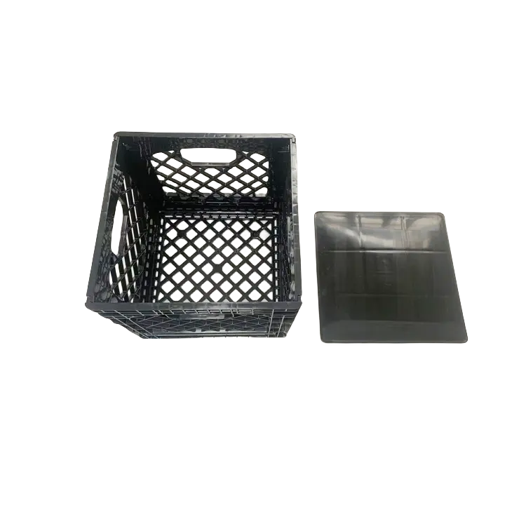 Tampa de plástico para caixa quadrada de leite dobrável de 16 quartos