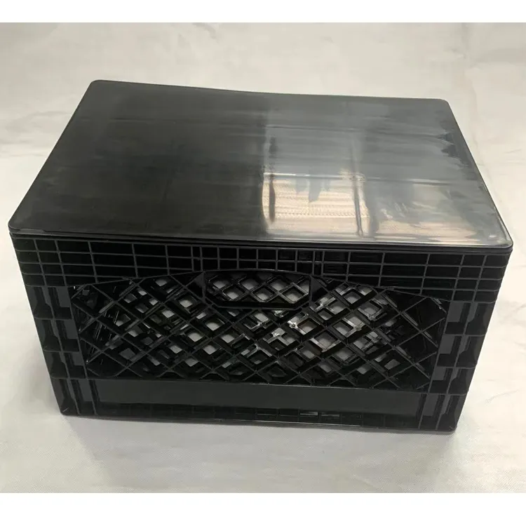 Caixa de leite para laticínios empilhável retangular de 24QT (6 galões) para serviço pesado com tampa