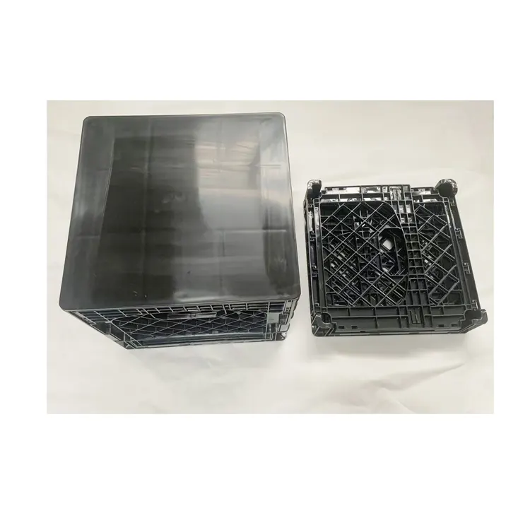 Caixa quadrada de leite dobrável de 16 quartos com tampa